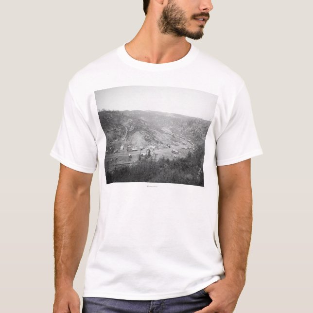 T-shirt Vue de galène, photographie du Dakota du Sud (Devant)