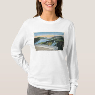 T-shirt Vue de gorge du fleuve Columbia de point de