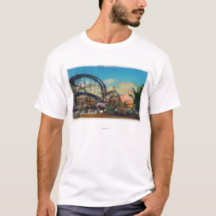 T-shirt Vue de la montagne russe de cyclone # 1