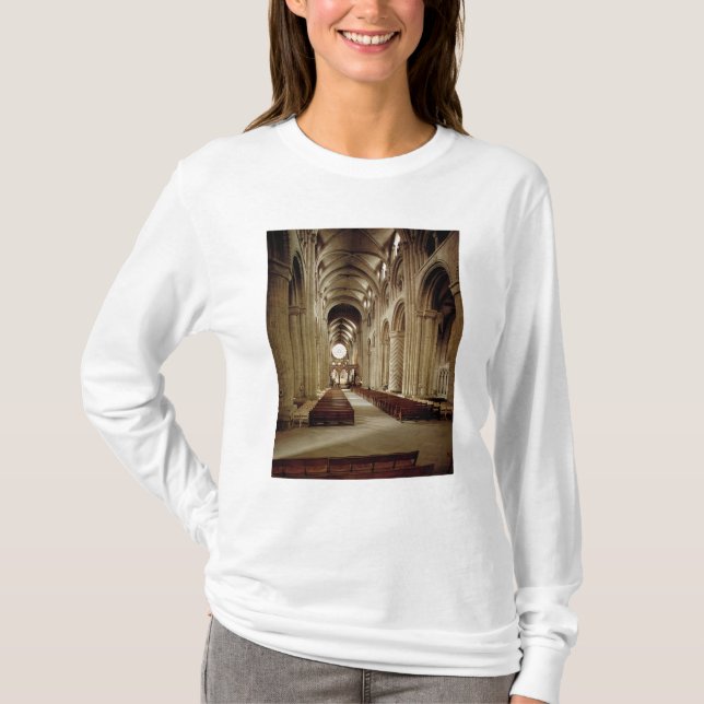 T-shirt Vue de la nef, établie 1093-1289 (Devant)