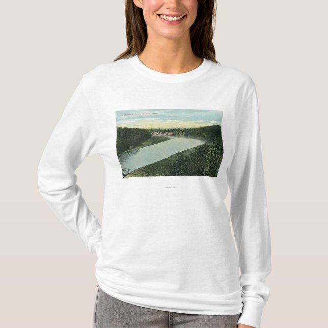 T-shirt Vue de la rivière de Genesee (Devant)