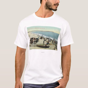 T-shirt Vue de la tête de plage et d'argile