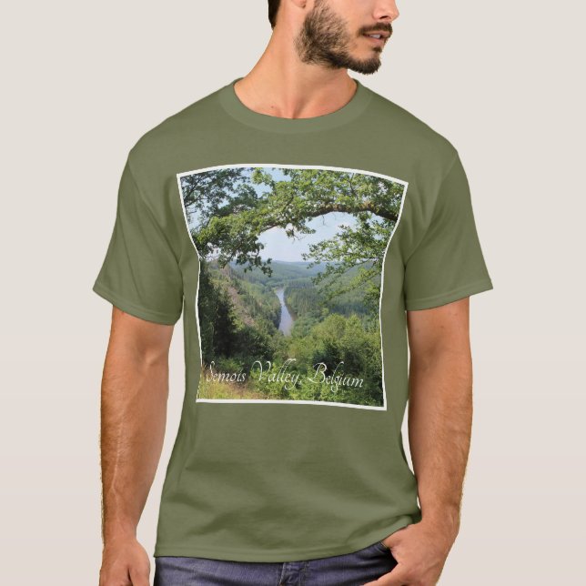 T-shirt Vue de la vallée de Semois, Ardennes, Belgique (Devant)