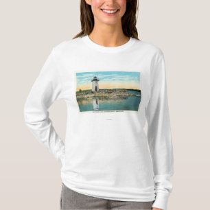 T-shirt Vue de lac Cobbosseecontee et du phare