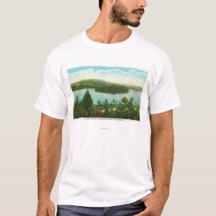 T-shirt Vue de lac loon et d'île de Blythewood