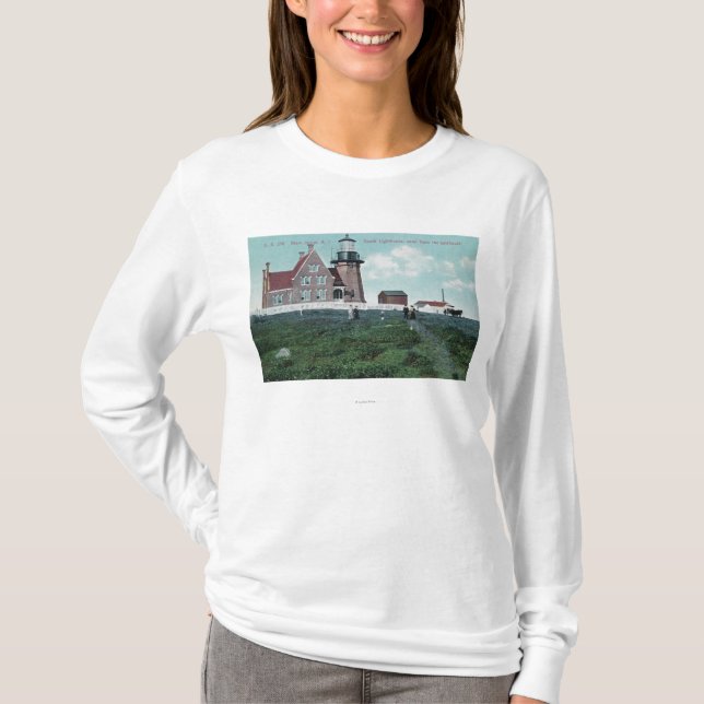 T-shirt Vue de Landhouse du phare du sud (Devant)