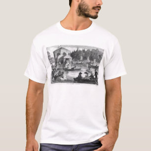 T-shirt Vue de l'étang de la cour à Fontainebleau