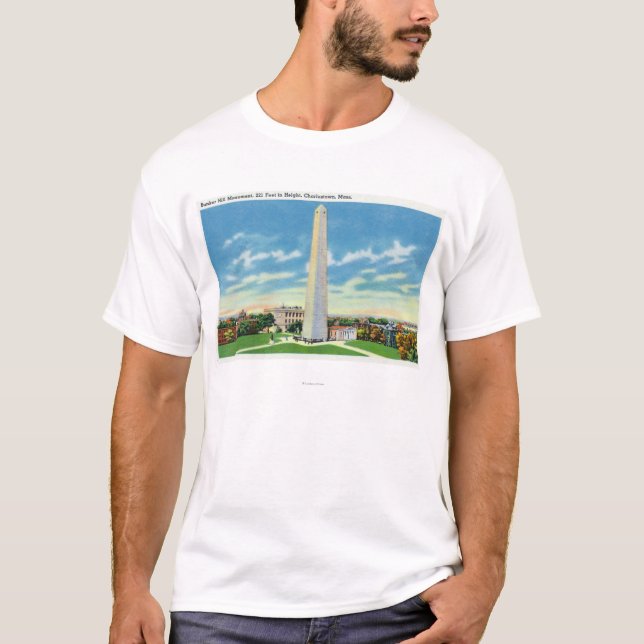 T-shirt Vue de monument de colline de soute (Devant)