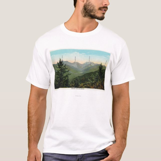 T-shirt Vue de Mt. Marcy, Saddleback, dent de scie (Devant)