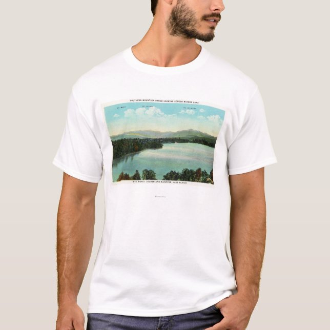 T-shirt Vue de Mts. Marcy, Colden, et McIntyre (Devant)