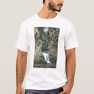 T-shirt Vue de parc d'état des cascades de rideau et de