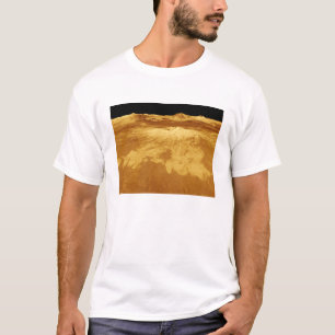T-shirt vue de perspective 3D de Sapas Mons sur Vénus