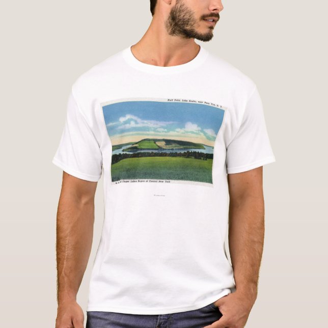 T-shirt Vue de point de bluff près de Penn Yan (Devant)
