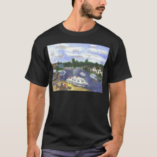 T-shirt Vue de pont Norfolk Broads de Wroxham