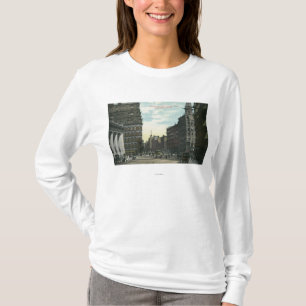 T-shirt Vue de rue d'échange de rue d'état