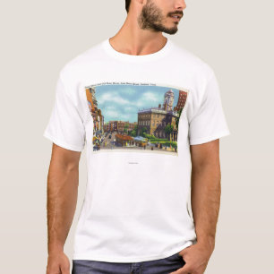 T-shirt Vue de rue principale de rue d'état et de vieil
