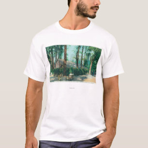 T-shirt Vue de salle à manger d'air ouvert de cari de cam