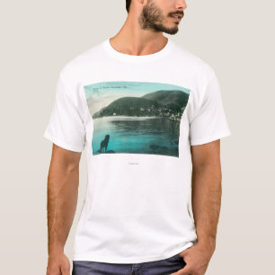 T-shirt Vue de Shoreline de SausalitoSausalito du sud, CA