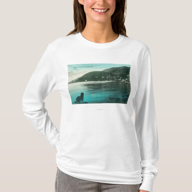 T-shirt Vue de Shoreline de SausalitoSausalito du sud, CA (Devant)