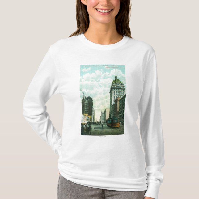 T-shirt Vue de St du marché près de 3ème et de Kearny (Devant)