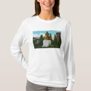 T-shirt Vue de statue de Nathaniel Hawthorne
