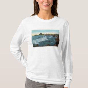T-shirt Vue de surf bas de roches