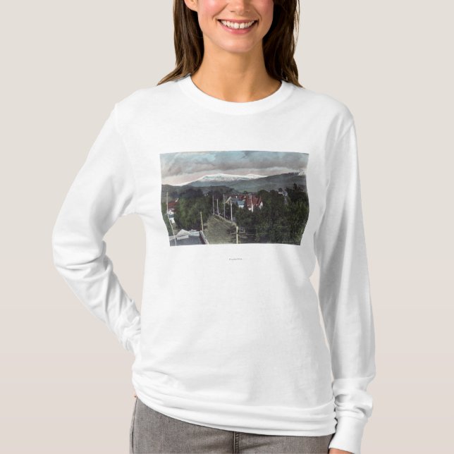 T-shirt Vue de Topo de bâti de CitySanta Paula, CA (Devant)