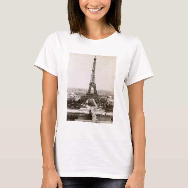 T-shirt Vue de Tour Eiffel, 1900 (Devant)