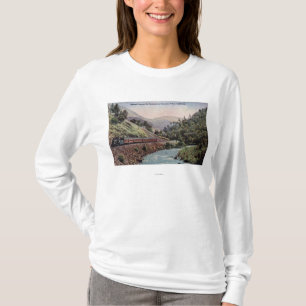 T-shirt Vue de train entrant dans la vallée de Yosemite