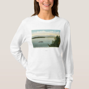 T-shirt Vue de trois Mile Island de l'Ossipee Mts