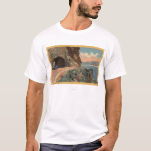 T-shirt Vue de tunnel de roche de caverne de Hwy