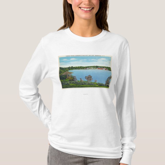 T-shirt Vue de ville de la route occidentale de lac (Devant)