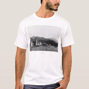 T-shirt Vue de ville de Seldovia, photographie de l'Alaska