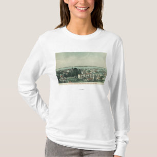 T-shirt Vue de ville de ville hôtel TowerAlameda, CA