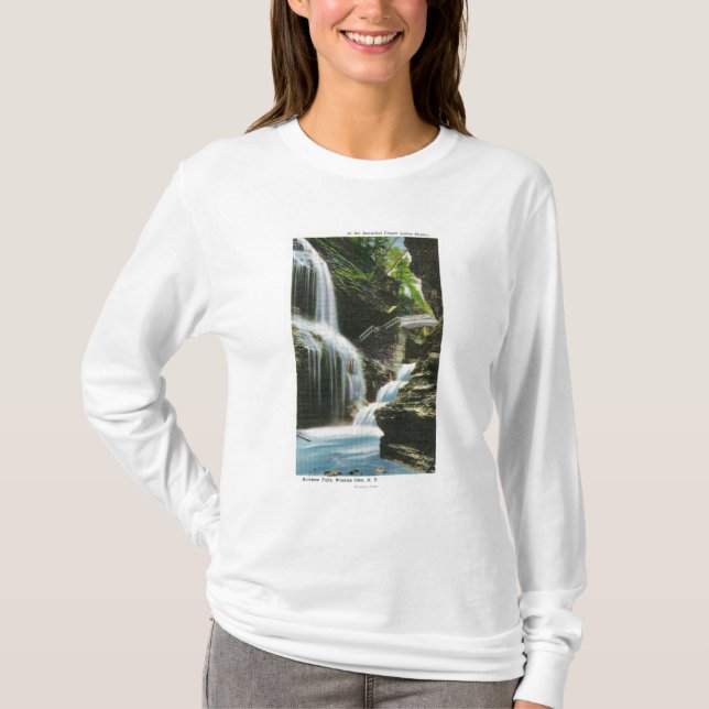 T-shirt Vue des automnes d'arc-en-ciel (Devant)
