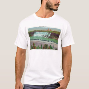 T-shirt Vue des automnes et de la côte d'Américain