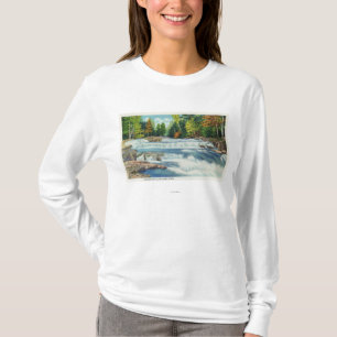 T-shirt Vue des automnes sauvages de rivière et de Jackson