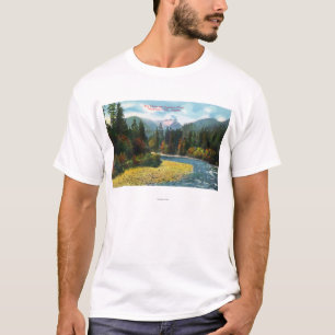 T-shirt Vue des lions et de la rivière de Capilano