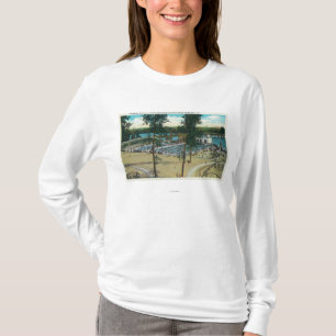 T-shirt Vue des piscines de plage de Jantzen