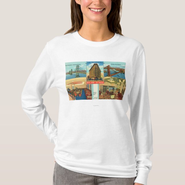 T-shirt Vue des ponts, scènes intérieures d'hôtel Shaw (Devant)