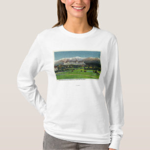 T-shirt Vue d'hôtel de Mt Washington, gamme présidentiel
