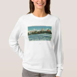 T-shirt Vue d'île de chèvre de rapide américaine