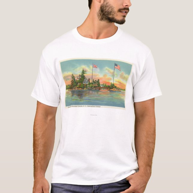 T-shirt Vue d'île de Zavikon (Devant)