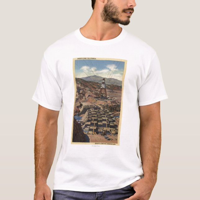 T-shirt Vue du barrage de Shasta (Devant)