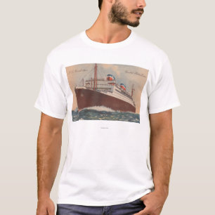 T-shirt Vue du bateau de croisière de S.S. Manhattan