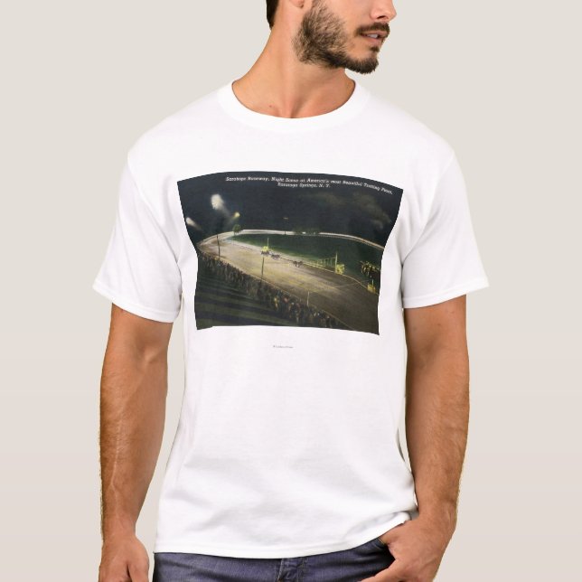 T-shirt Vue du caniveau la nuit (Devant)