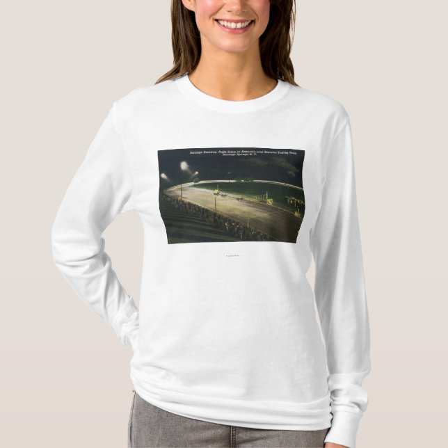 T-shirt Vue du caniveau la nuit (Devant)