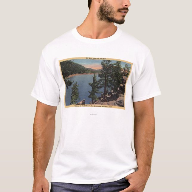 T-shirt Vue du lac par les pins (Devant)