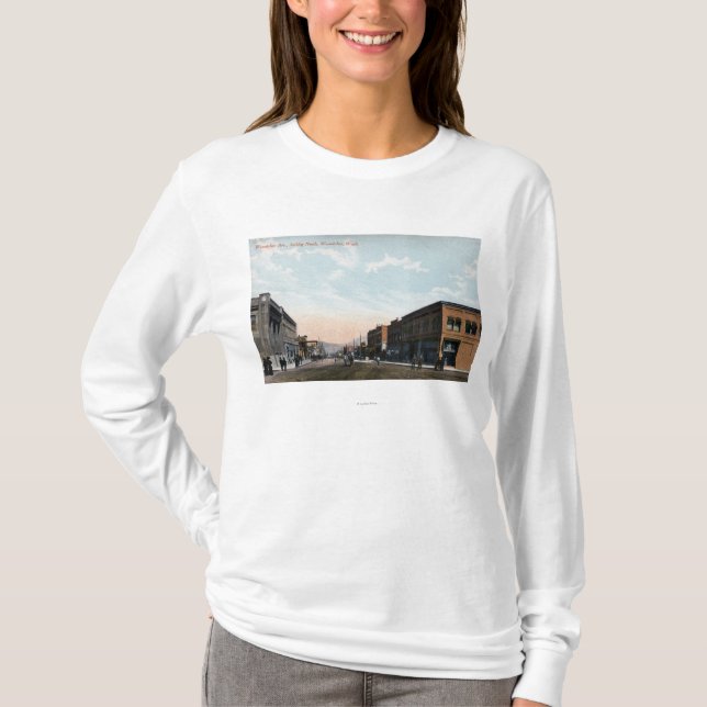 T-shirt Vue du nord d'avenue de Wenatchee (Devant)