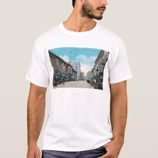 T-shirt Vue du nord de 2ème avenue de St d'université (Devant)
